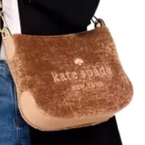 Kate Spade Faux Fur Rose crossbody bag. Regular price $429
